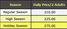 Price Schedule {float: left; text-align: left; margin-right: 0.5em}